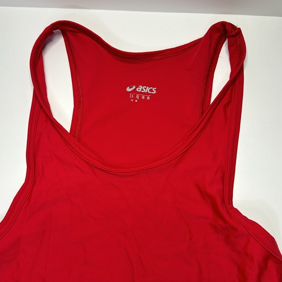 Oasics Men’s Wrestling Red Singlet Size Large - Picture 2 of 3